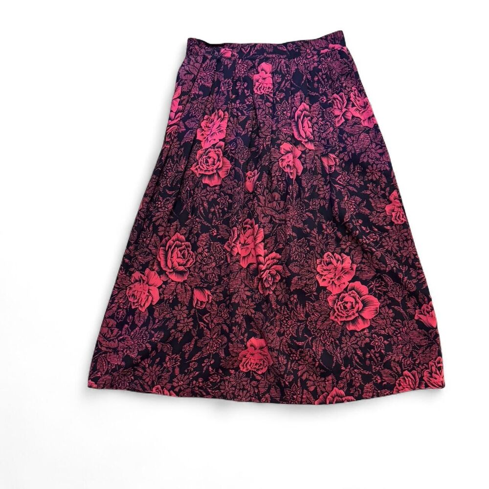American-vintage Women's Red and Black Skirt